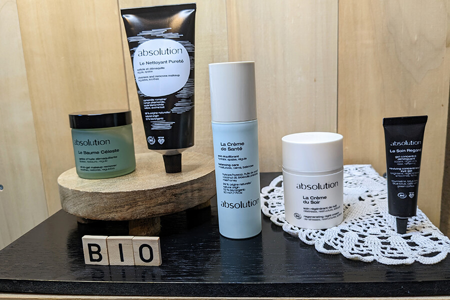 Skin routine 100% naturelle - produits Absolution