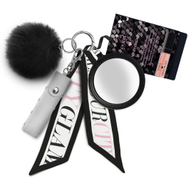 Accessoire pour sac avec porte-maquillage + Brillant à lèvres ultra-éclatant