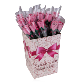 Rose de savon rose