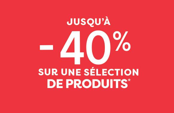 Black Friday :  jusqu'à -40% sur une sélection de produits !