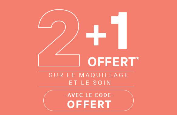 Tout doux chez vous : 2+1 offert sur le soin et le maquillage