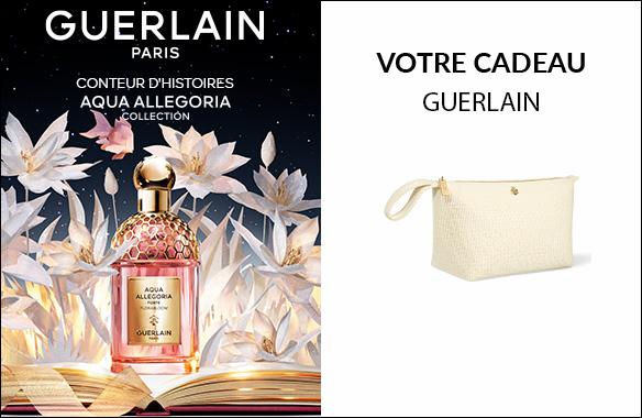 Une trousse de toilette siglée Guerlain offerte*