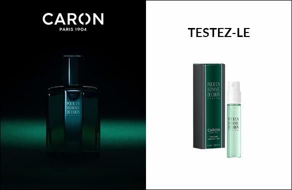 Un échantillon offert pour tester le parfum Pour un Homme de Caron ! 