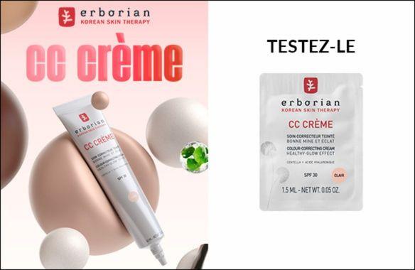 Un échantillon offert pour tester la CC Crème Clair d'Erborian