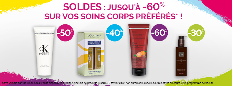 Soldes Soins corps